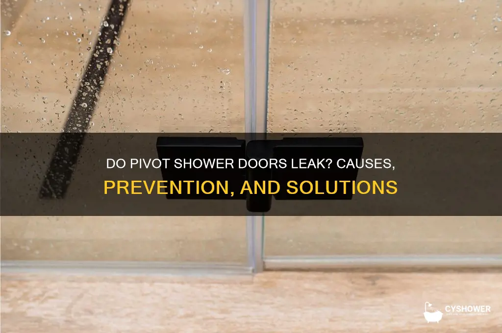 do pivot shower doors leak