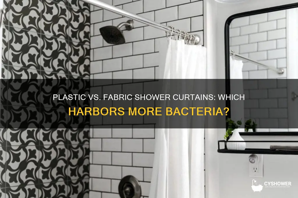 do plastic shower curtains hold bacteria more than fabric