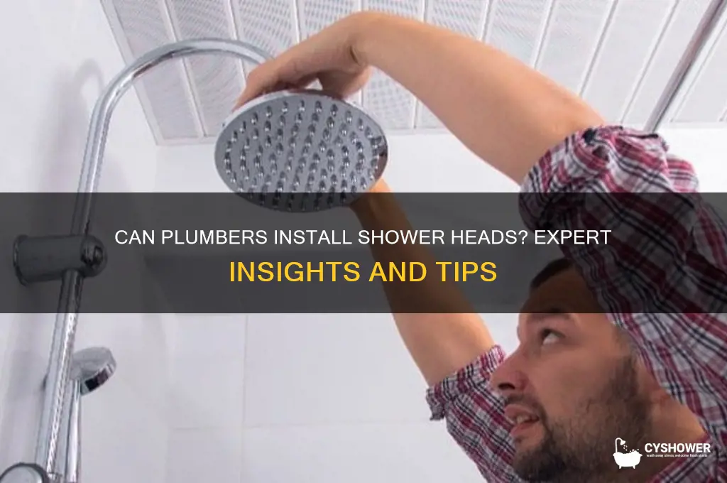 do plumbers install shower heads