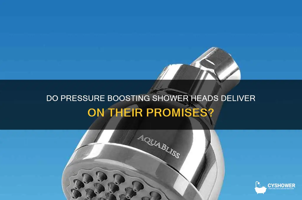 do pressure boosting shower heads work