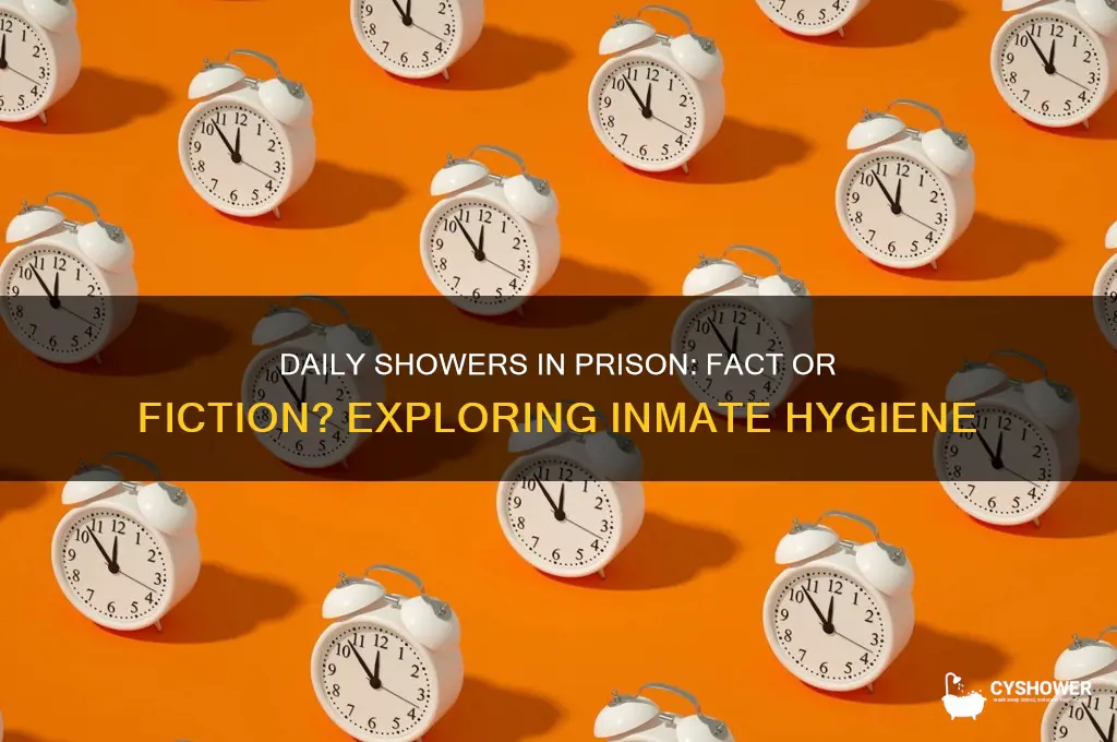 do prisoner take a shower everyday
