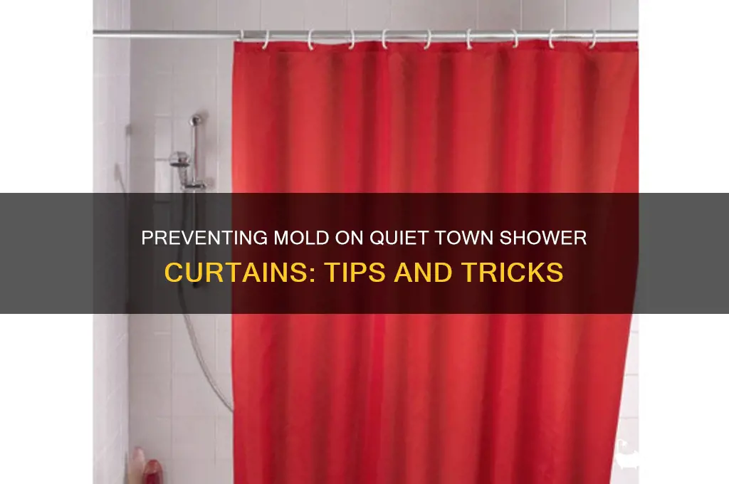 do quiet town shower curtains mold