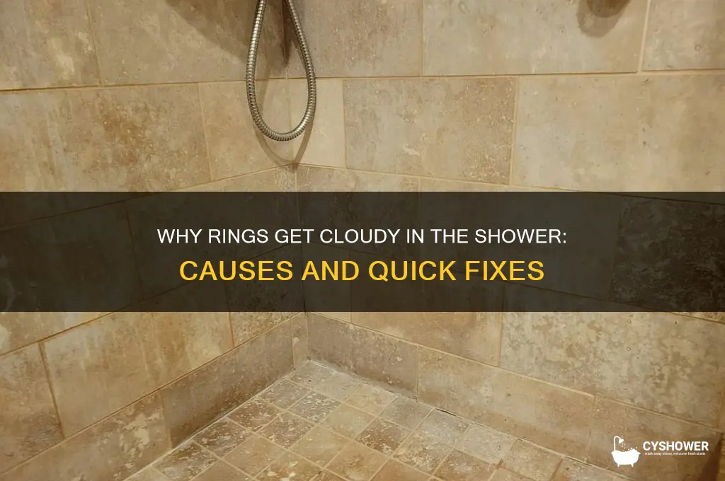 do rings get cloudy when in the shower