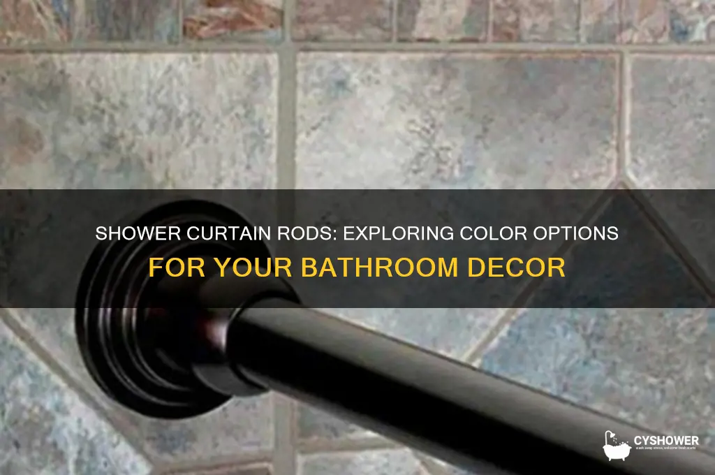 do shower curtain rods come in different colors