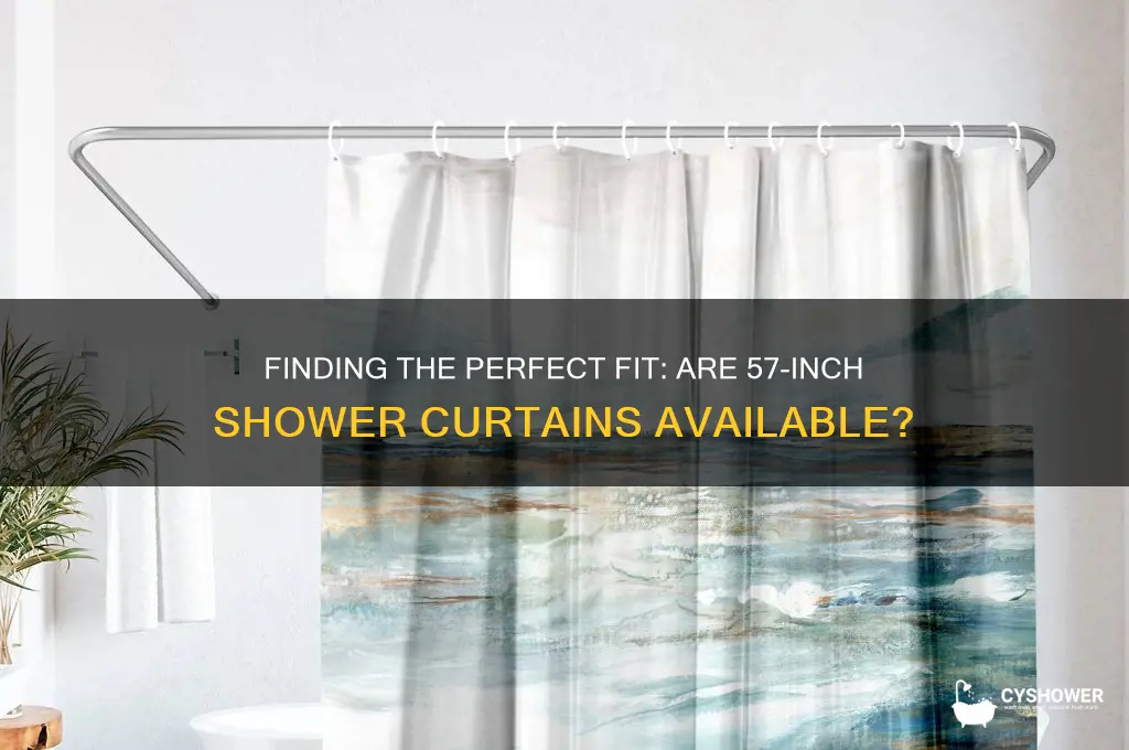 do shower curtains come in 57 inch width