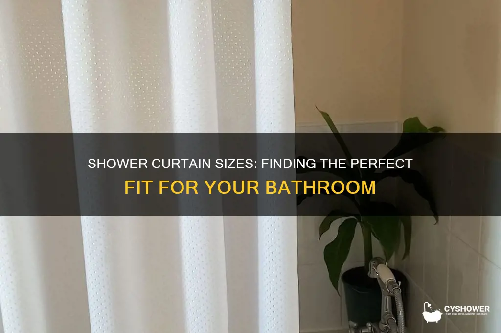 do shower curtains cone in different sizes