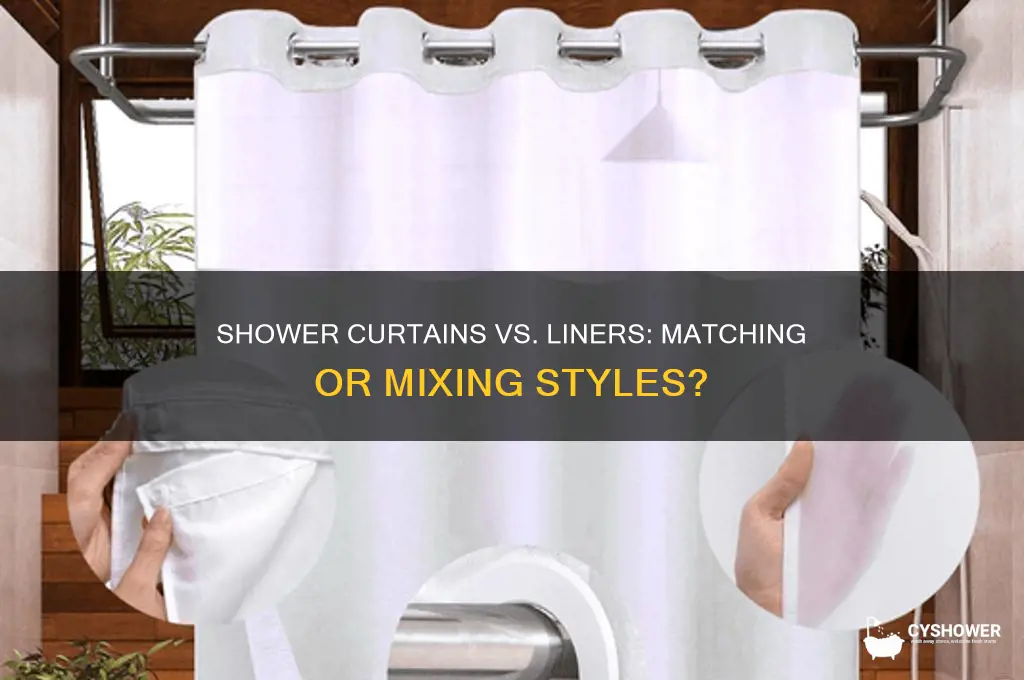 do shower curtains have to match the liner