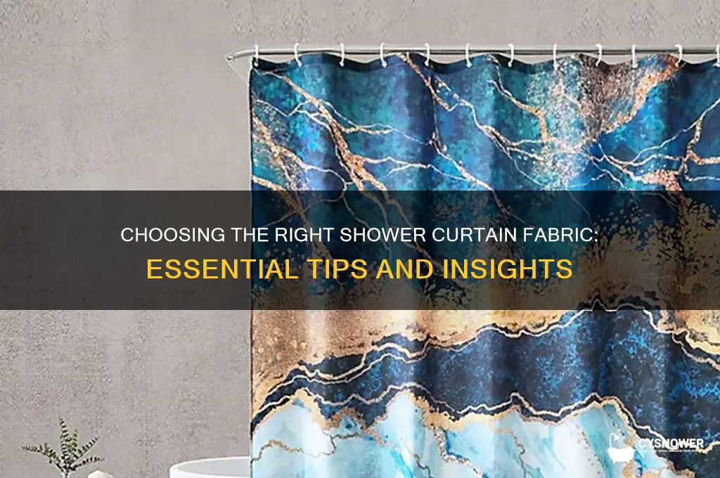do shower curtains need to be a specific fabric