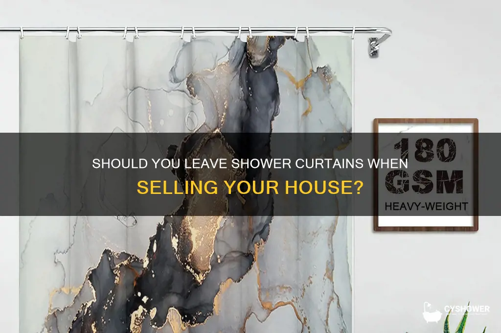 do shower curtains stay when selling a house