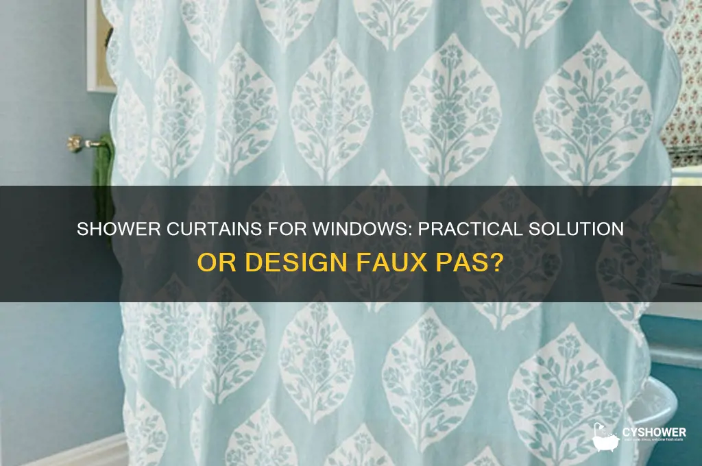 do shower curtains work for regualar windows