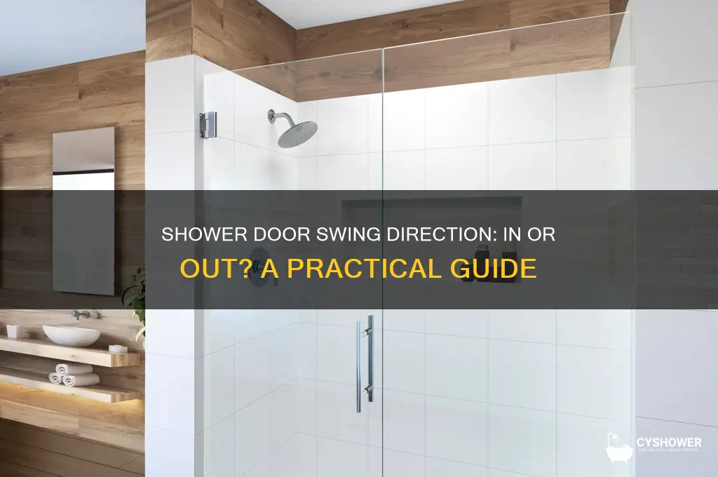 do shower doors swing in or out