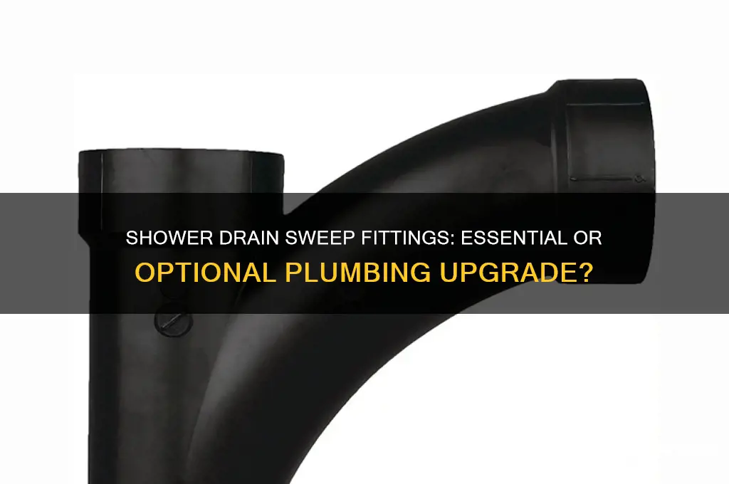 do shower drains need sweep fittings