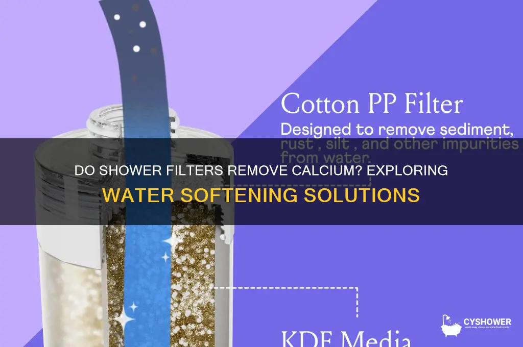 do shower filters remove calcium