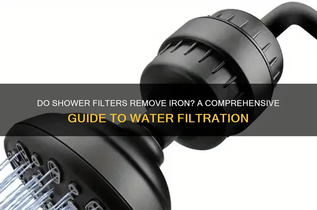 do shower filters remove iron