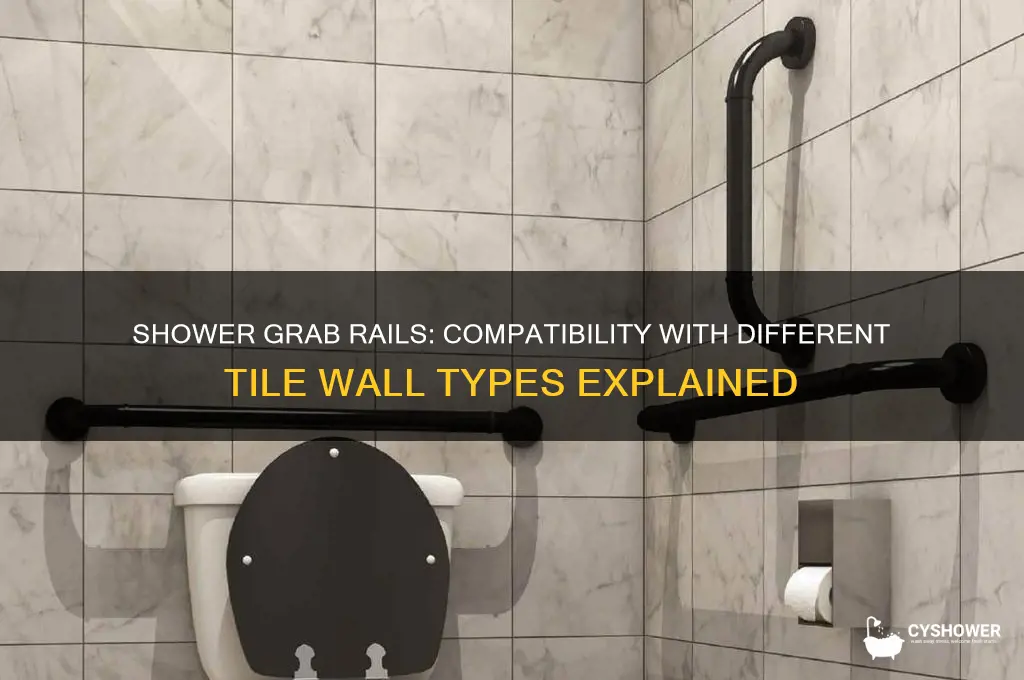 do shower grab rails work on all type tile walls