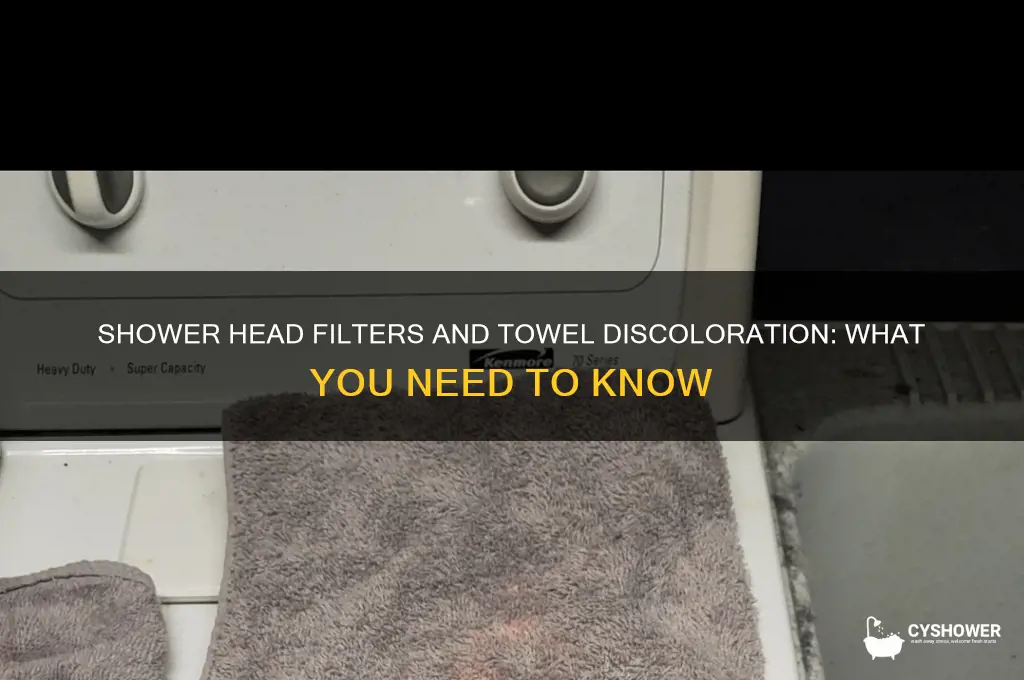do shower head filters bleach towels