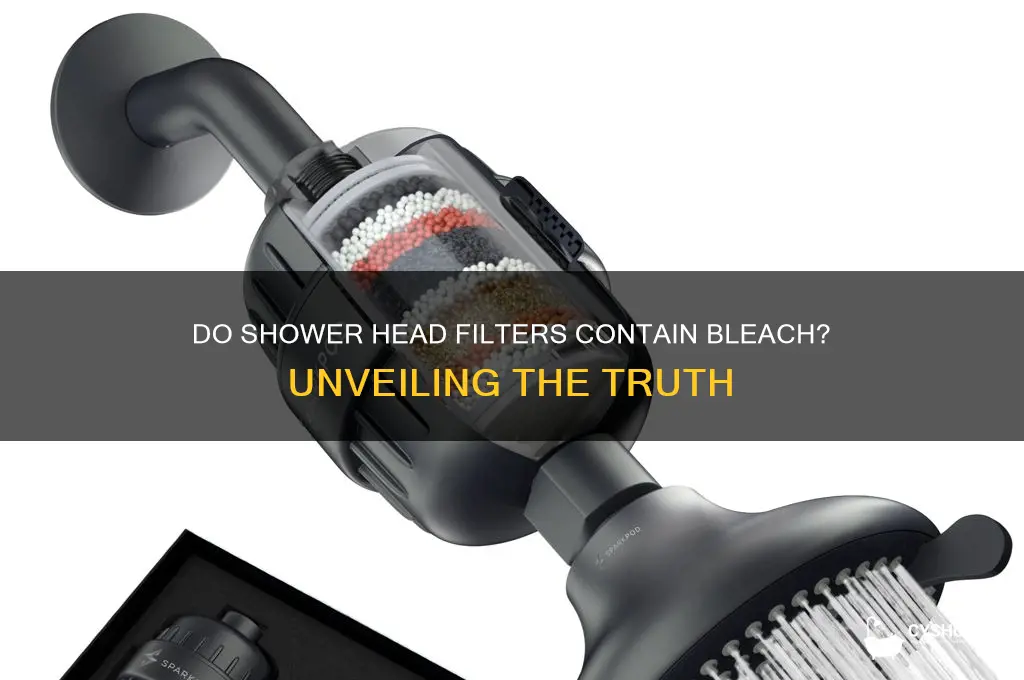 do shower head filters contain bleach