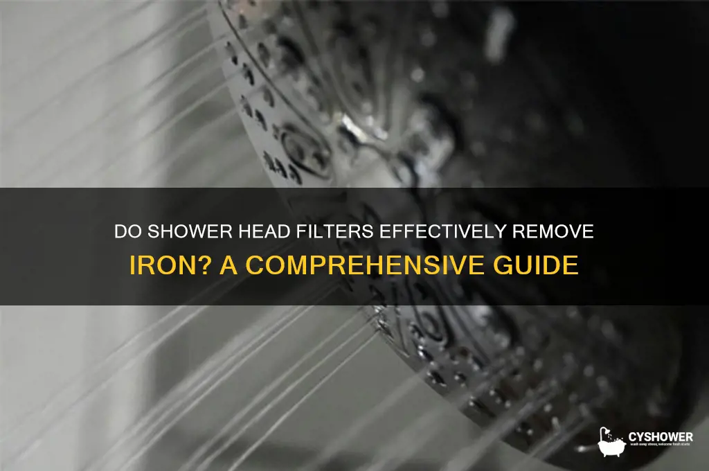 do shower head filters that remove iron