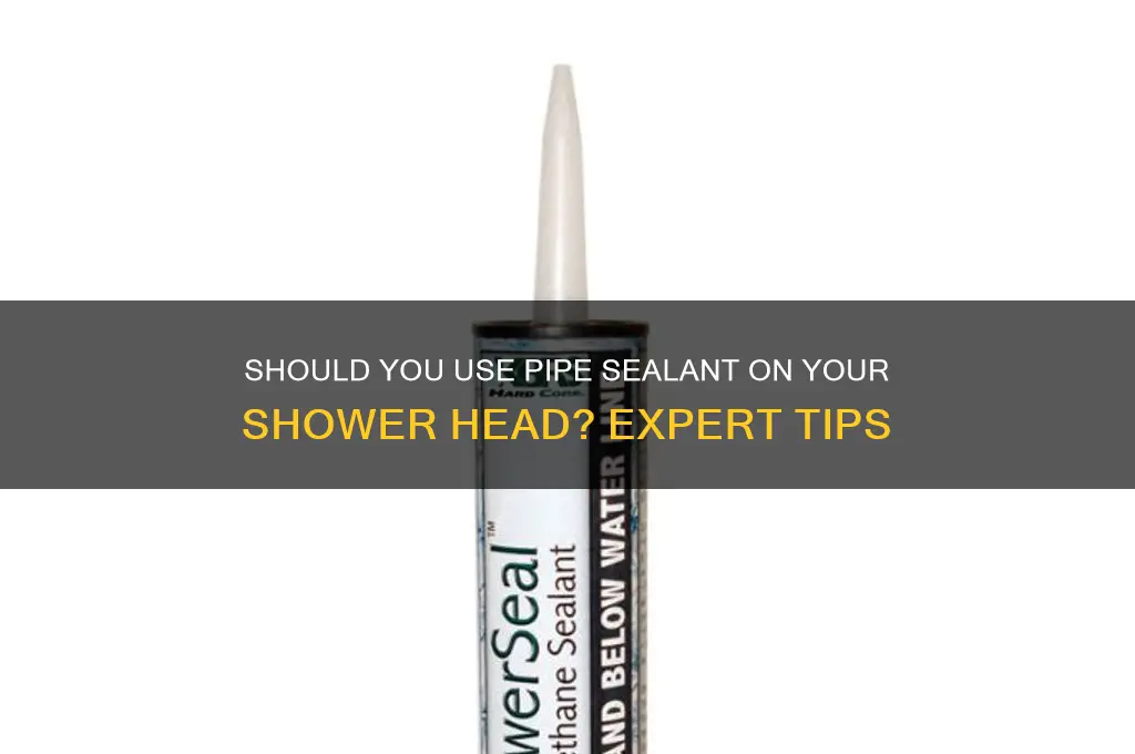do shower head need pipe sealant