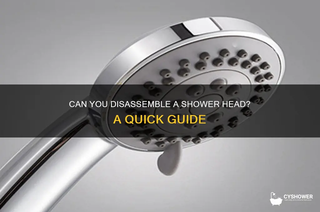 do shower heads come apart
