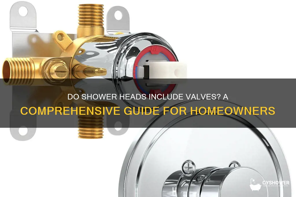 do shower heads come with valves
