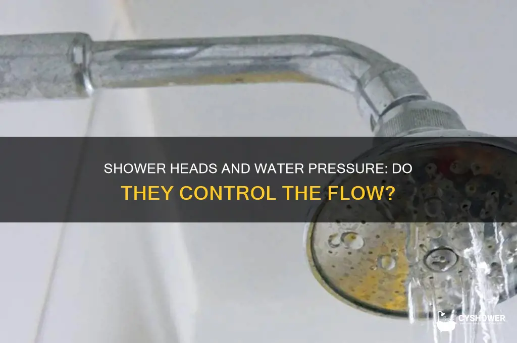 do shower heads control water pressure