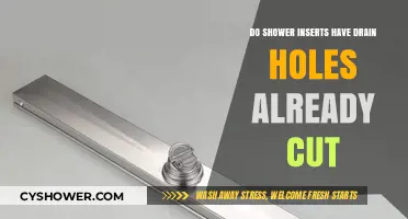 Do Shower Inserts Come with Pre-Cut Drain Holes?