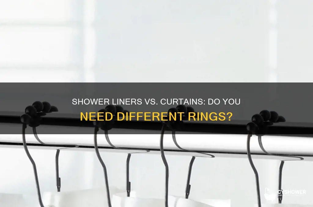 do shower liners need separate rings than shower curtain