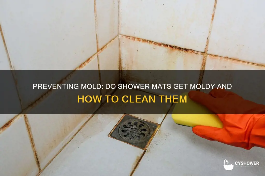 do shower mats get moldy