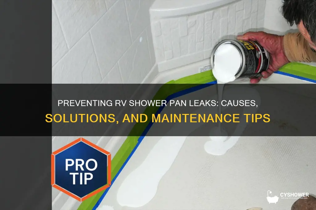 do shower pans in rv