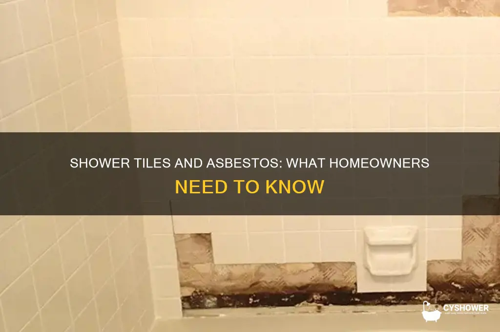 do shower tiles have asbestos