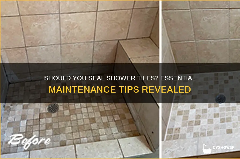 do shower tiles need to be sealed