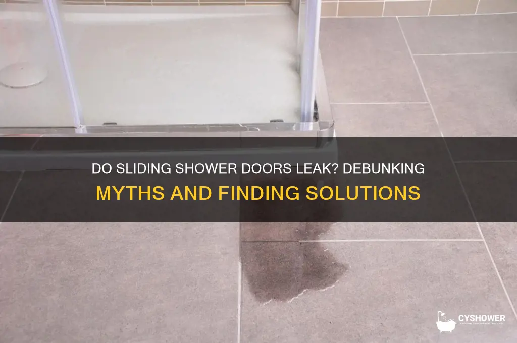 do sliding shower doors leak