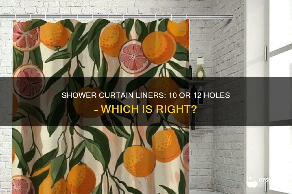do some shower curtain liners have 10 or 12 holes