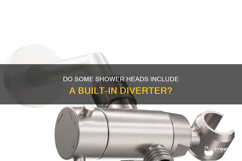 do some shower head hsve a diverter in it