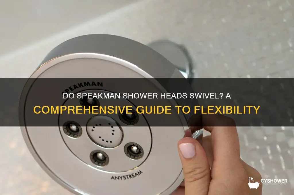 do speakman shower heads swivel