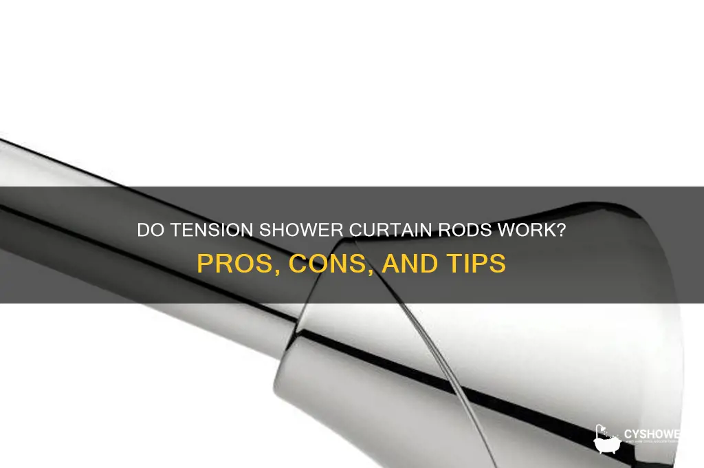 do tension shower curtain rods work