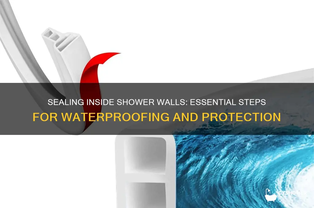 do the inside shower walls get sealed