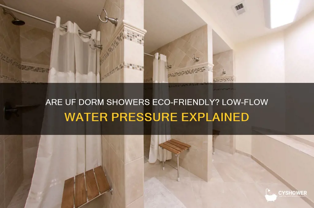 do the uf dorms have low water shower heads