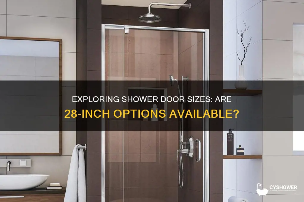 do they make 28 shower doors