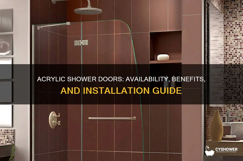 do they make acrylic shower doors