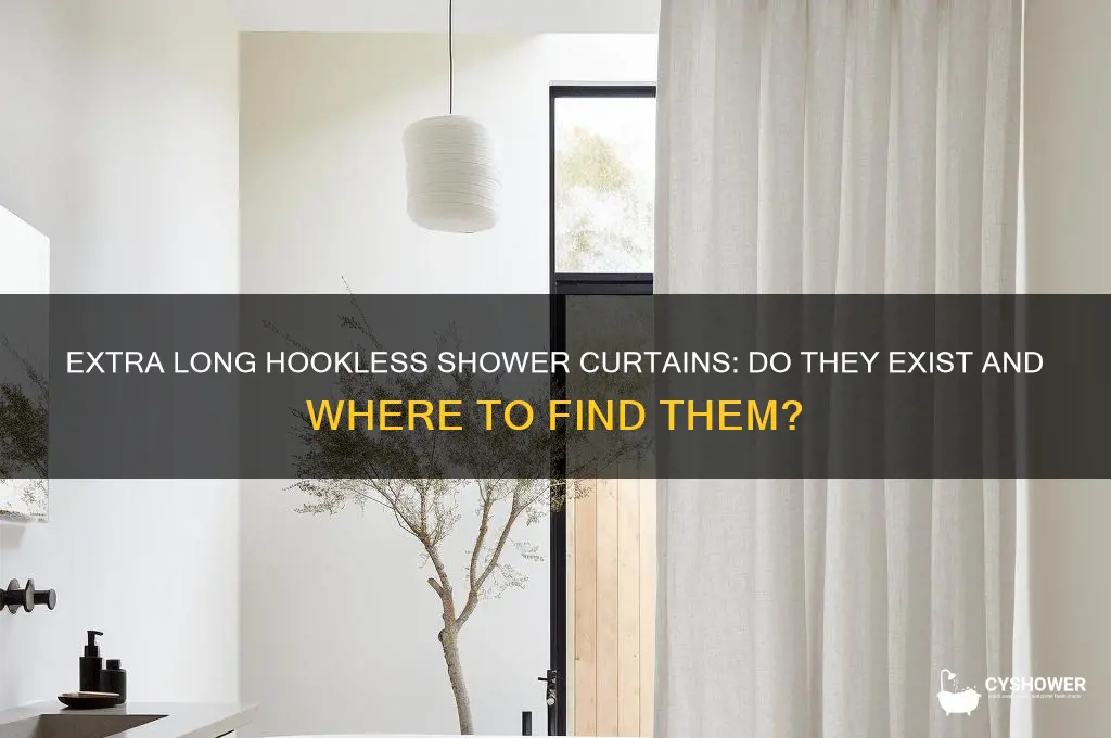 do they make extra long hookless shower curtains