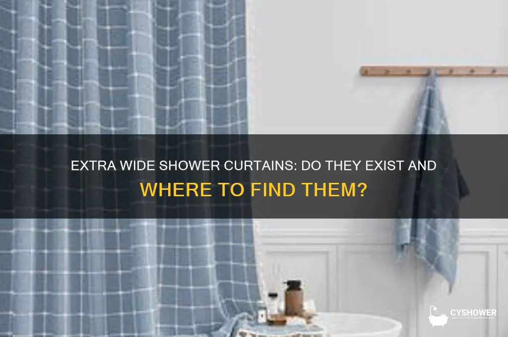 do they make extra wide shower curtains