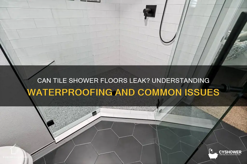 do tile shower floor leak