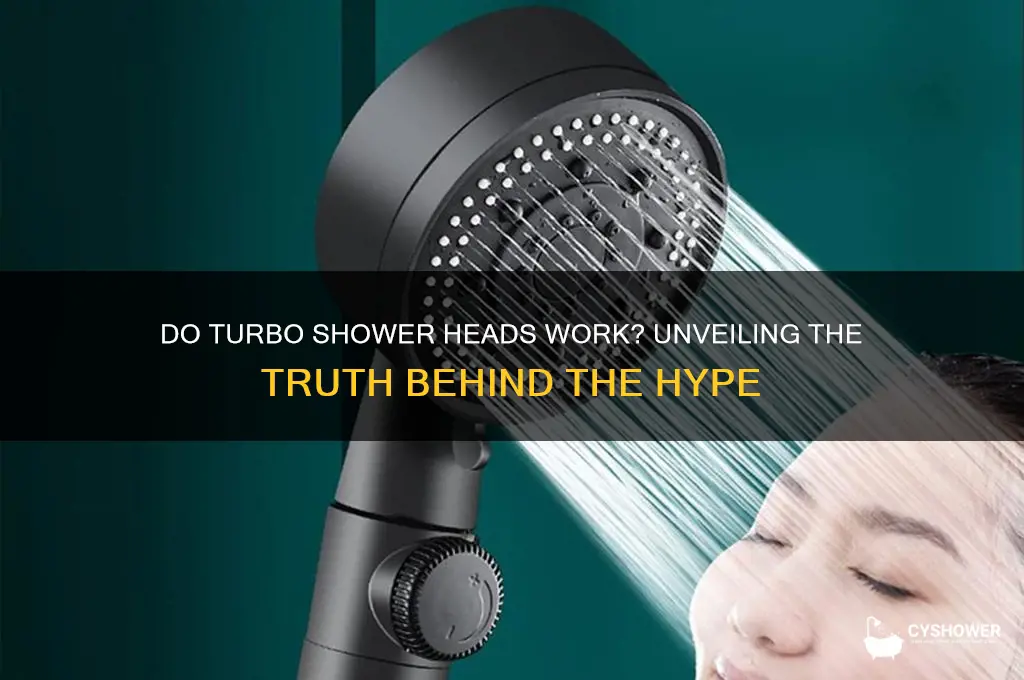 do turbo shower heads work