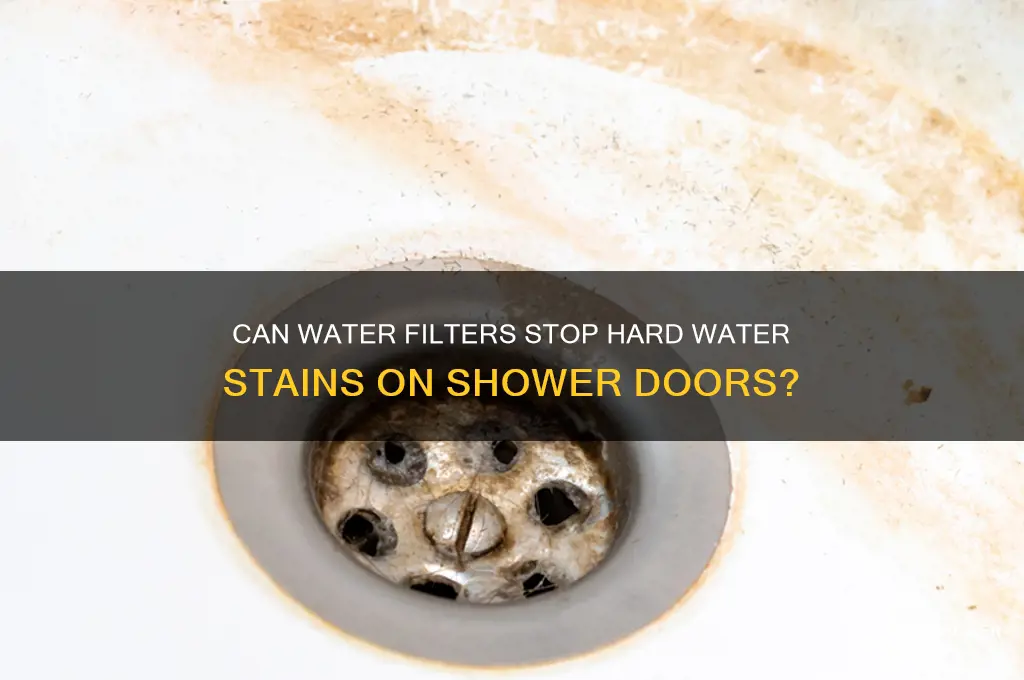 do water filters prevent hard water deposits on shower doors