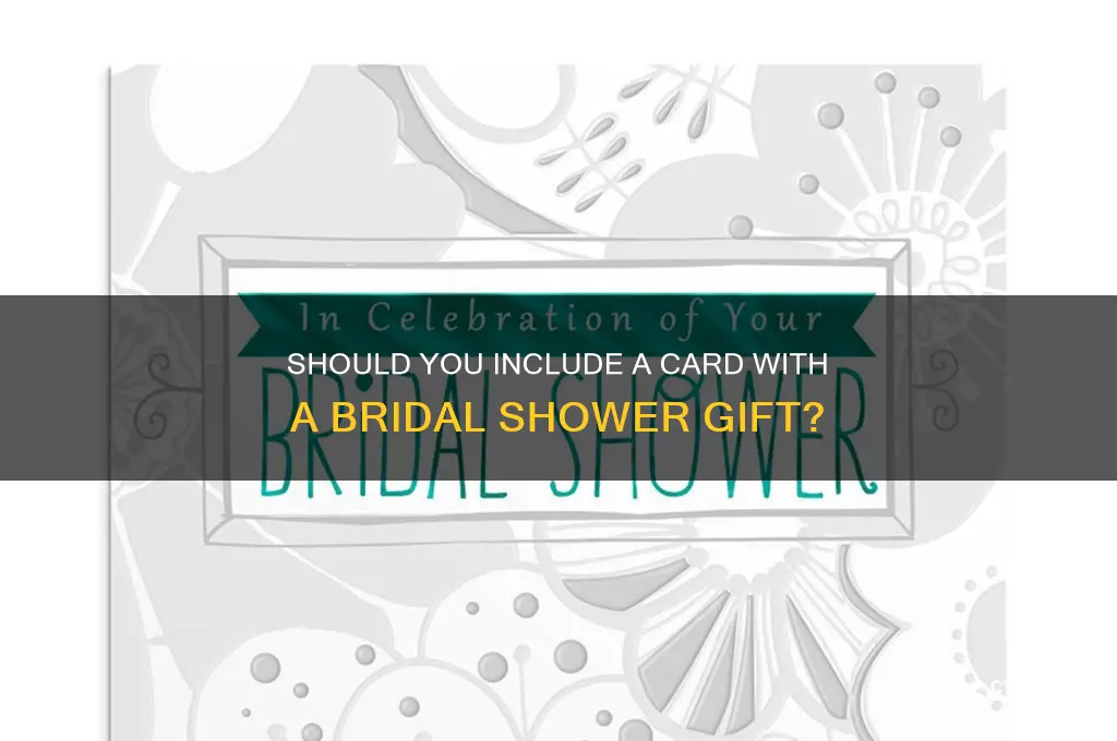 do we include a card with a bridal shower