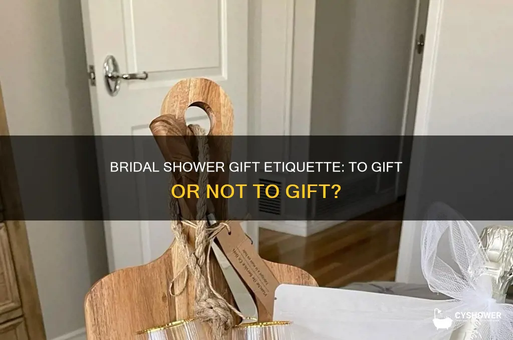 do we need to get a bridal shower gift