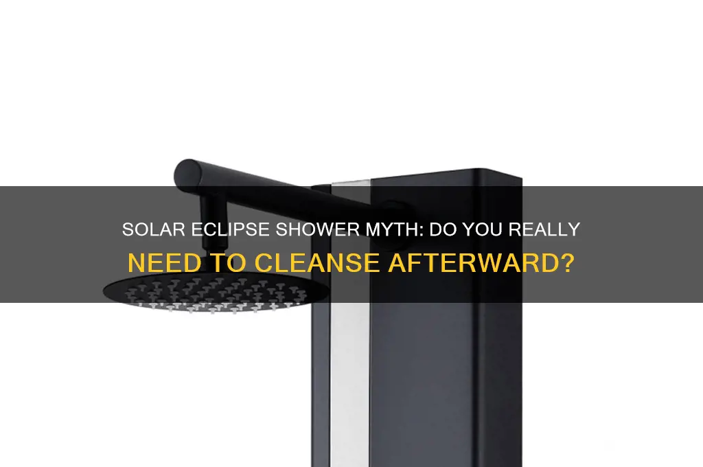 do we need to take shower after solar eclipse
