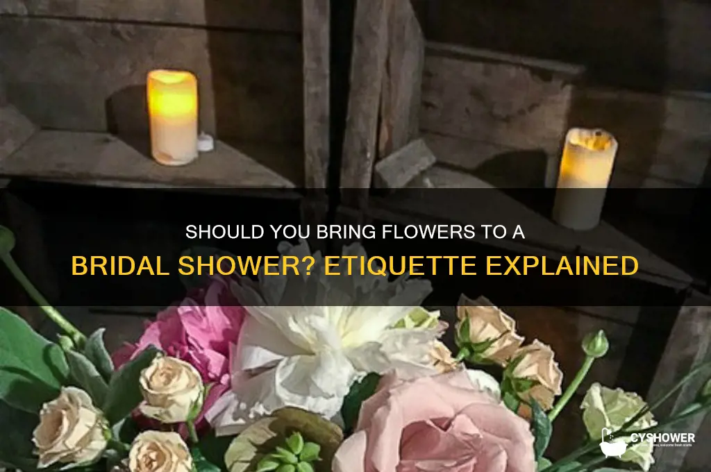 do you bring flowers to a bridal shower